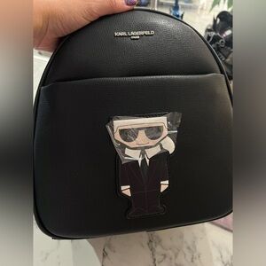 🔥New Karl Lagerfeld Black Backpack